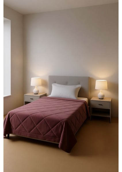 Wellsoft Tek Kişilik Yorgan Gül Kurusu (155X215) modelleri