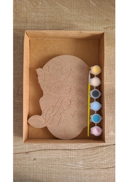 Bej Renkli Ahşap Boyama Seti, Eğlenceli ve Yaratıcı Etkinlikler Için Ideal fiyatları
