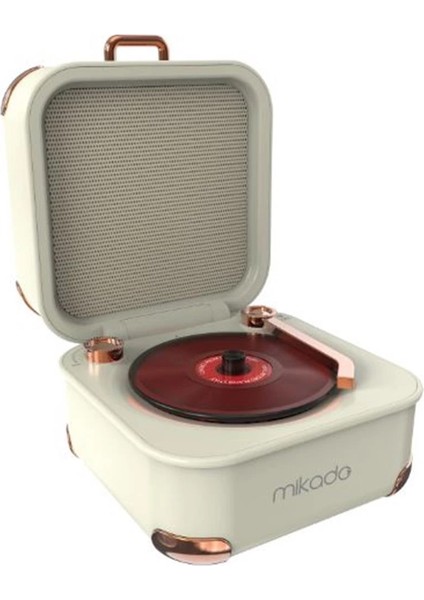 MD-62BT 5W 1200MAH Krem Tf Kart + Bluetooth Destekli Klasik Retro Müzik Kutusu fiyatları