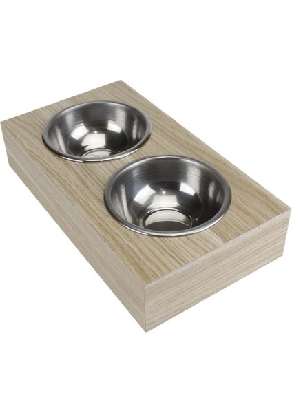 Turuncu Ahşap Mama Kabı, Iki Bölmeli, Sağlıklı ve Şık Tasarım modelleri