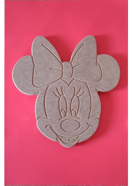 Minie Mouse Ahşap Boyama Seti, Bej Renk, Eğlenceli ve Yaratıcı Aktivite Için Ideal fırsatları