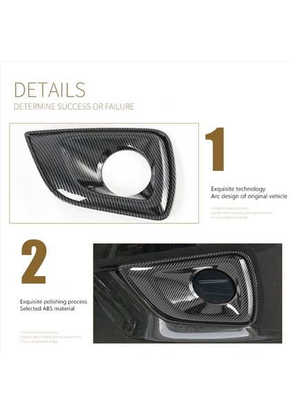 4x Için Nissan Navara NP300 2016-2021 Karbon Fiber Araba Ön Sis Lambası Dekoratif Çerçeve Kapağı Kaplama Etiketi (Yurt Dışından) fırsatları