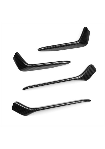 Honda Civic Hatchback 2020 2021 Için Karbon Fiber Ön ve Arka Sis Trims Trims (Yurt Dışından)