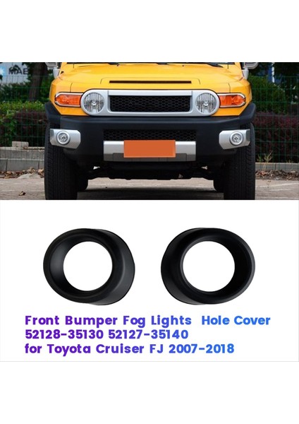 1paır Ön Tampon Deliği Kapak 52128-35130 52127-35140 Toyota Cruiser Fj 2007-2018 Sis Figs Lamba Deliği Siyah Kapaklar (Yurt Dışından) fiyatları