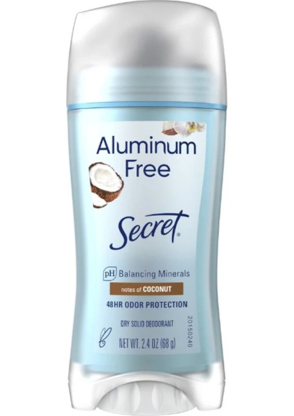 Aluminum Free Balancing Minerals Notes of Coconut 48 Hr Odor Protectıon Dry Solıd Stik Deodorant 68 gr modelleri