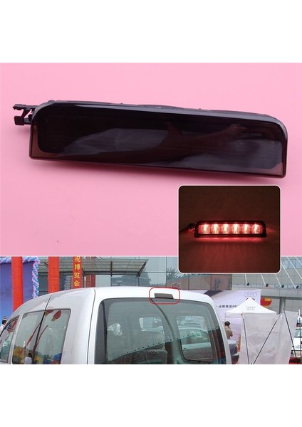 2K0945087C Araba Dumanlı Siyah LED Yüksek Montaj Arka Üçüncü Fren Işık Durdurma Sinyal Lambası Vw Caddy Mk3 2001-2016 (Yurt Dışından) fiyatları