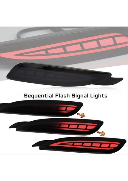 Mazda Için LED Arka Tampon Reflektör Işığı 5 2022 2023 Arka Fren Işığı Dönüş Sinyali Işık Kuyruk Işık Montajları (Yurt Dışından) modelleri