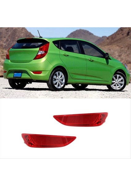 Arka Tampon Reflektörü Değiştirme 924051R200 924061R200 Hyundai Accent Hatchback 2012-2017 Aksesuarlar (Yurt Dışından) fiyatları