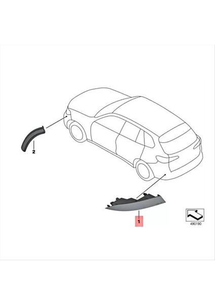 Araba Arka Tampon Reflektör Trim Işığı 63147442269 Bmw X5 G05 2018-2023 Lhd Kuyruk Işık Yardımcı Dönüş Sinyali L (Yurt Dışından) fiyatları