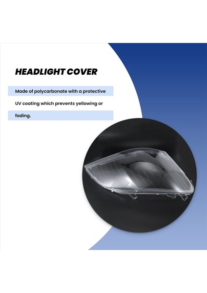 1pcs Araba Far Lens Kafa Işık Lambası Kapak Kabuğu Mercedes Benz X164 GL350 GL400 GL450 GL500 2006-2011 Sağ Taraf (Yurt Dışından) modelleri