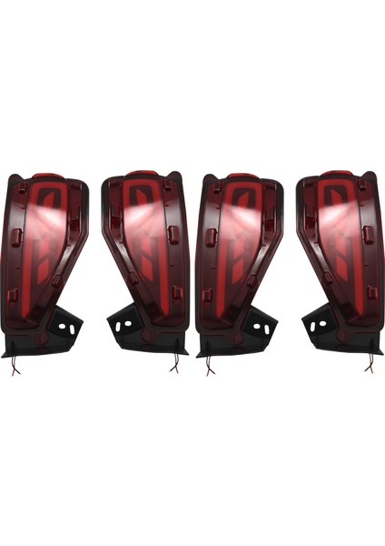 2 Çift LED Arka Tampon Reflektör Fren Kuyruğu Işık Lambası Toyota Fortuner Için 2015-2017&#39 Ye Uyuyor (Yurt Dışından)