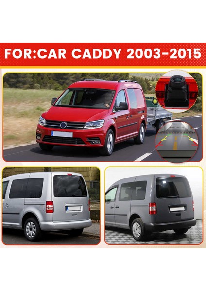 Araç Yüksek Fren Lambası Arka Görünüm Vw Caddy 2003-2015 Su Geçirmez Yedekleme Kamera Için Ters Kamera (Yurt Dışından) fırsatları
