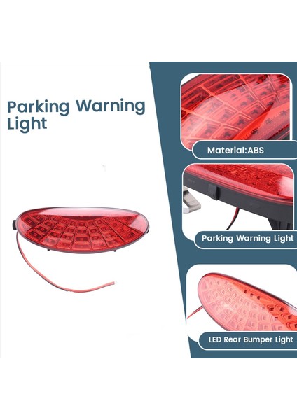 Peugeot 206 206CC Araç LED Arka Tampon Işığı ile Lıl Bağlı Parça Parkılık Uyarı Işığı Işığı Refevlectör Taıllıvars 6351K5 (Yurt Dışından) modelleri