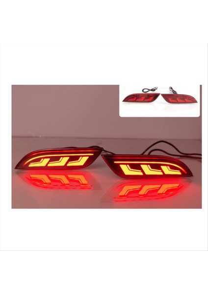 Araba LED Arka Tampon Işıkları Dinamik Dönüş Sinyali Işık Reflektörü Işık Fren Işığı Chevrolet Spark Için 2010-2015 (Yurt Dışından) fırsatları