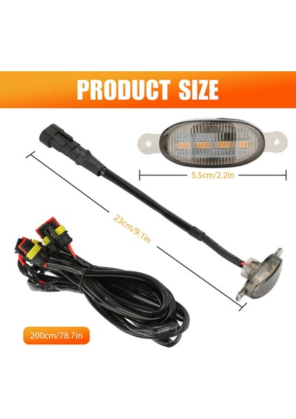 12X Raptor Tarzı Füme Lens Amber LED Ön Izgara Ford F-150 F150 2009-2018 Için (Yurt Dışından) fırsatları