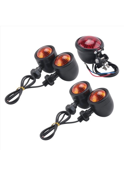5pcs/set Motosiklet Dönüş Sinyalleri Arka Kuyruk Lambaları Fren Durma Lambası Için Cafe Racer Bobber Helikopter (Yurt Dışından)