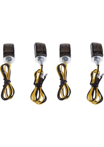 4pcs Universal LED Black Mini Küçük Göstergeler Sinyalleri Yamaha Için Motosiklet Motor Bisikleti (Yurt Dışından)