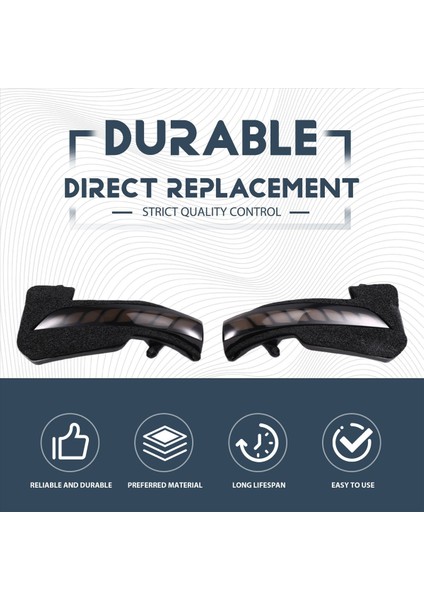 Araba Dinamik Dikiz Aynası Lambası Dönüş Sinyali Işıkları LED Gösterge Işıkları Toyota Hilux Fortuner Innova (Yurt Dışından) fırsatları