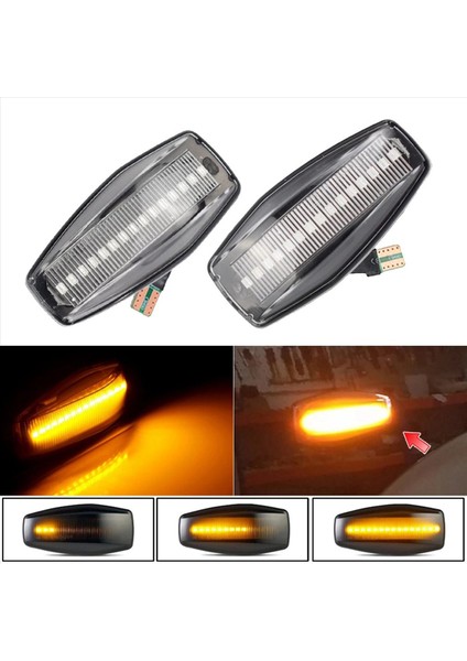 2x Araba LED Dinamik Yan Işaretçi Işık Dönüş Sinyali Hyundai Için I10 Trajet Sonata Elantra Getz Xg Tucson Matrix Kia (Yurt Dışından) fırsatları