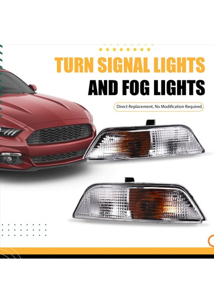 Araba Ön Tampon Sis Lambası Sinyal Işığı FR3B-13201-A Ford Mustang Için FR3B-13200-A-A-A-A-A-A-A-A-A-A-A-AD 2015 2016 2017 Foglight Foglamp (Yurt Dışından) fırsatları
