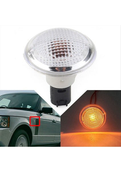 1paır Araç Yan Çalıştırma Marter Lamba Lıte Beyaz Yuvarlak Land Rover Range Rover L322 2003-2012 XGB500020 (Yurt Dışından)