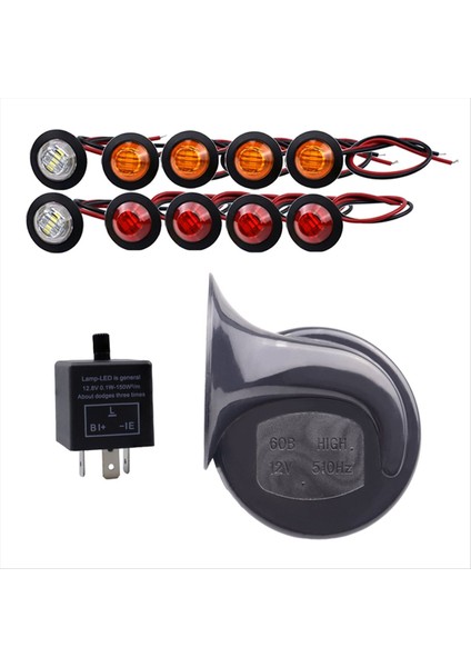 Atv Utv Turn Sinyal Kiti Evrensel Turn Sinyal Işığı Sütun Turn Anahtarı 60D Boynuz LED Flaşör Kiti (Yurt Dışından) modelleri