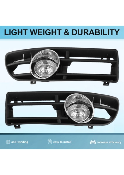 Araba Önü Alt Tampon Sis Farları Vw Bora Jetta Mk4 1998-2004 Sis Lambası Kapağı Switch Kablo Dairesi ile Izgara (Yurt Dışından) indirimleri