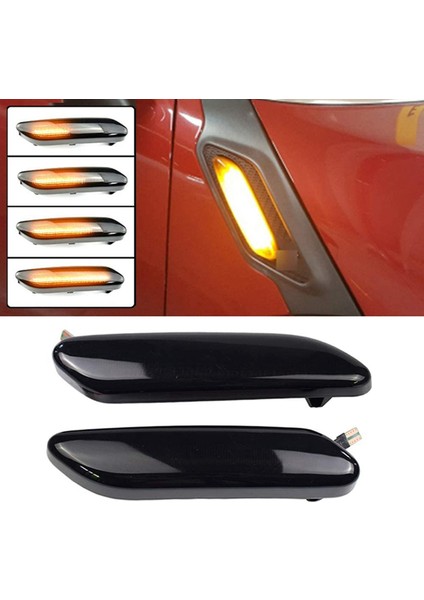 4x Araba Dinamik LED LED Ön Çamurluk Yan Işaretleyici Işık Dönüş Sinyal Lambası Için Bmw Mini Cooper R60 Countryman R61 Paceman (Yurt Dışından) modelleri