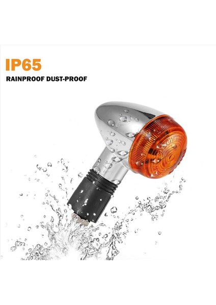 Motosiklet Turn Sinyalleri Honda Kawasaki Suzuki Yamaha Bobber Chopper (8 Adet) Için Krom Mermi Ön Arka Işıklar (Yurt Dışından) fırsatları