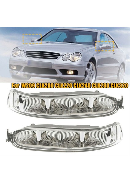 1paır Araç Yan Yanız Lamba Benz Clk Sınıfı W209 C209 2002-2009 LED Dönüş Sinyal Işığı A2308200821 A2308200721 (Yurt Dışından) modelleri