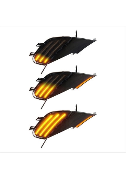 95563103310 95563103301 Dinamik LED Yan Işaretçi Işıkları Porsche Cayenne Için Sinyal Lambaları Dönüşü 955 2003-2006 Siyah (Yurt Dışından) modelleri