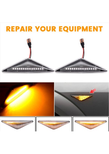 Ford Mondeo Mk3 2000-2007 Için Araba Dinamik LED Işaretleyici Işığı Işığı Işığı Lambası Işığı (Yurt Dışından) indirimleri