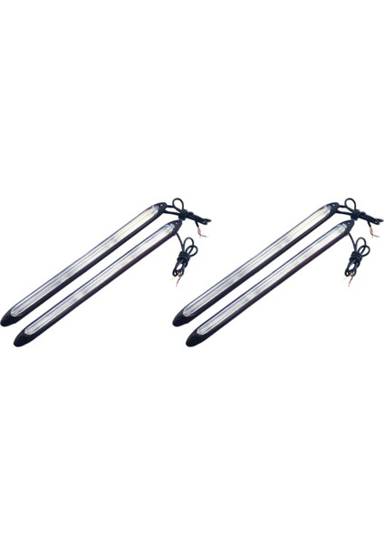 4x Evrensel LED Gündüz Koşuyor Açık Beyaz Drl Sürüş Sinyal Sin Sisi Lambalar Amber 12V (Yurt Dışından)
