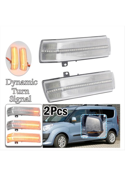 Dinamik LED Dikiz Yan Ayna Yanıp Sönmeleri Göstergesi Opel Vauxhall Combo Ram 68289076AA 71765377 (Yurt Dışından) fiyatları