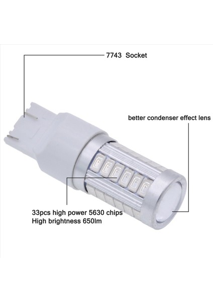 7443 T20 LED Ampuller Kırmızı 900 Lümenler Süper Parlak Dönüş Sinyalleri Işık Frenini Durdurma Park Işığı Dc 12V 3 6W (10 Paket) (Yurt Dışından) indirimleri