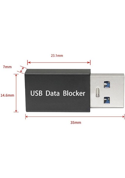 5pcs USB Veri Bloker Veri Senkronizasyonunu Engelleme Için Yalnızca Şarj USB Blocker Adaptörü Siyah Meyve Siyahına Karşı Koruyun (Yurt Dışından) fırsatları