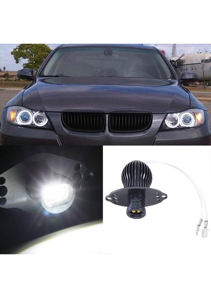 2pcs LED Melek Göz Işaretçisi Ampuller 20W Xenon Beyaz Yüksek Güçlü LED Işık Bmw E90 3 Serisi 2006-2008 (Yurt Dışından) fiyatları