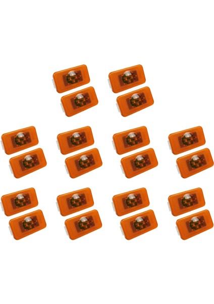 20PCS 24V Araba Kamyonu LED Yan Işaretçi Işık 4le Volvo Kamyonlar Için Amber Gösterge Uyarı Lamberleri Fm/fh (Yurt Dışından)