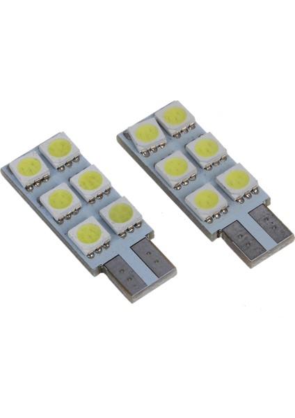 2 x 5050 Smd 6 LED T10 194 W5W Canbus Hata Bedava Açık Lamp Beyaz Dc 12V (Yurt Dışından) modelleri