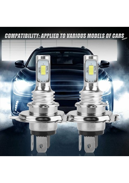 8x H4 9003 Hb2 6000K Süper Beyaz Csp LED Farlar Sili (Yurt Dışından)