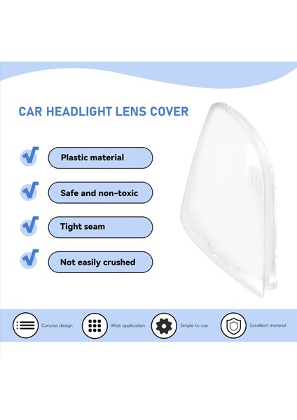 Suzuki Swift 2005 2006 2007 2008 2009 2011-2016 Için Araba Far Lens Kapak Şeffaf Far Kabuğu (Yurt Dışından) fırsatları