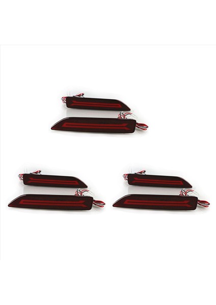 Honda Crv Cr-V 2008 2009 Için 6pc Çok Fonksiyonlu LED Arka Tampon Arka Sis Lambası Otomatik Ampul Fren Lambası Reflektör (Yurt Dışından)