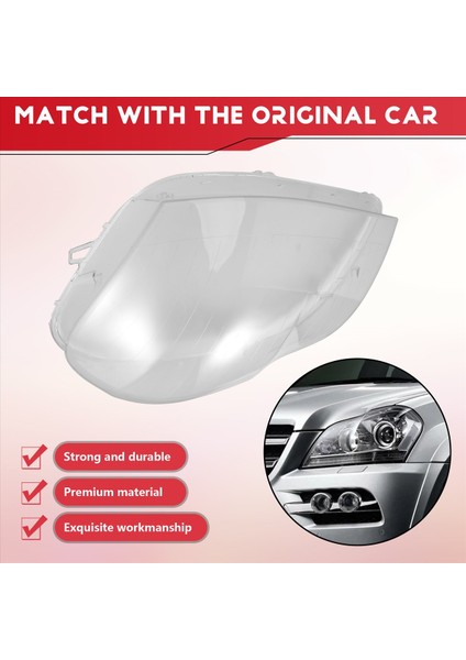 1pcs Araba Far Lens Kafa Işık Lamba Kapağı Mercedes Benz X164 GL350 GL400 GL450 GL500 2006-2011 Için Sol Taraf (Yurt Dışından) indirimleri