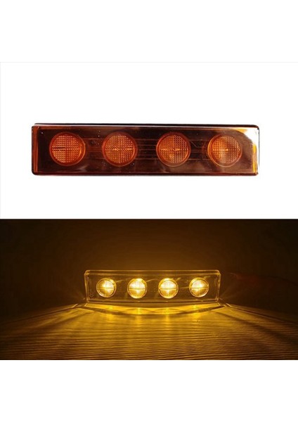 2pcs 24V LED Sunvisor Lamba Sinyali Scania Kamyon Serisi Için Üst Işıklar 1798980 1910437 Sarı (Yurt Dışından) indirimleri