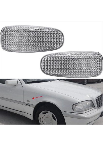A2108200921 Araba Yan Işaretçisi Işık Muhafaza Kabuğu Mercedes-Benz W210 W124 W202 W638 W414 Dönüş Sinyal Lambaları Kapağı (Yurt Dışından) fiyatları