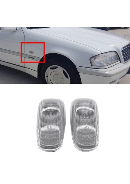 A2108200921 Araba Yan Işaretçisi Işık Muhafaza Kabuğu Mercedes-Benz W210 W124 W202 W638 W414 Dönüş Sinyal Lambaları Kapağı (Yurt Dışından) modelleri