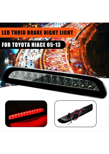 Toyota Hiace 2005-2013 Için 2x Füme 12 LED Üçüncü Arka Kuyruk Freni Işık Ters Lambası (Yurt Dışından) fiyatları