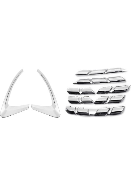 Renault Kadjar Için 2015-2018 Arka Sis Farları Kapakları Abs &amp Araba Ön Izgara Kapak Renault Kadjar 2015 2016 2017 (Yurt Dışından)