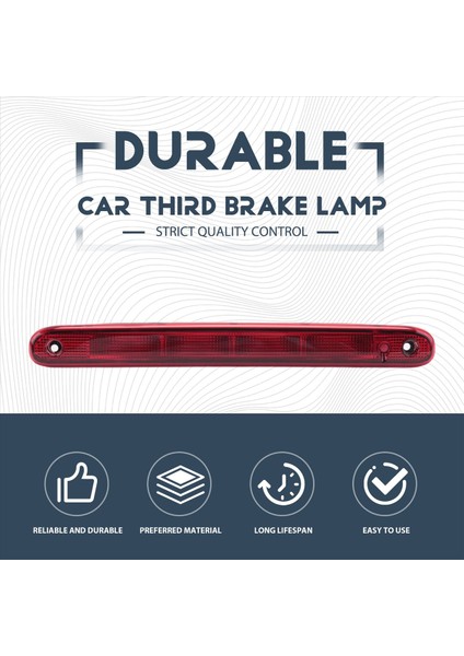 Araba Üçüncü Fren Lambası Yüksek Monte Edilmiş Fren Işığı Durdurma Sinyal Lambası 1606372780 Peugeot 107 Citroen C1 2005-2014 Kırmızı (Yurt Dışından) fırsatları