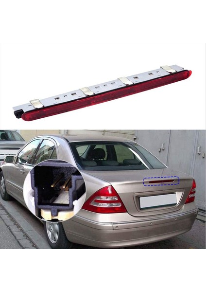 Araba LED Üçüncü Durdurma Fren Işığı Arka Arka Işın A2038200156 Mercedes-Benz W203 C-Serisi 2000-2007 Ek Fren Lambası (Yurt Dışından) fırsatları
